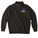WMB Crest 1/4 Zip, a Black Midweight Quarter Zip Pullover