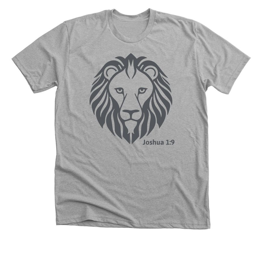 Be Strong and Courageous, a Athletic Heather Premium Unisex Tee