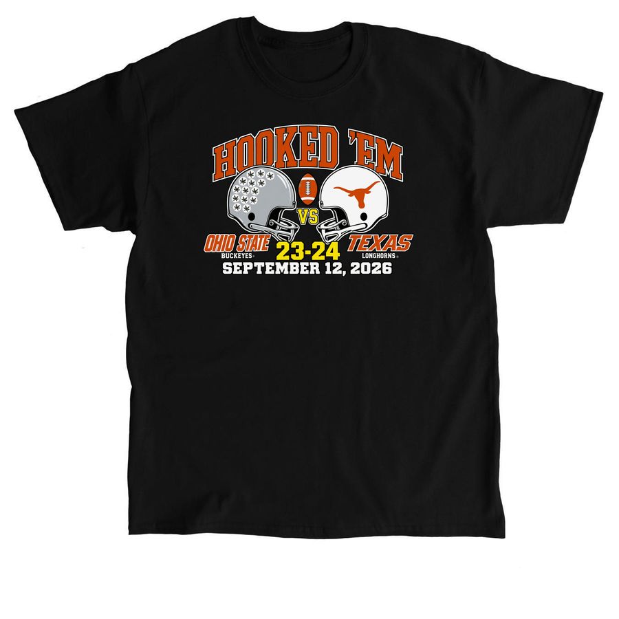 Official Texas Longhorns vs Ohio State 2026, a Black Classic Unisex Tee