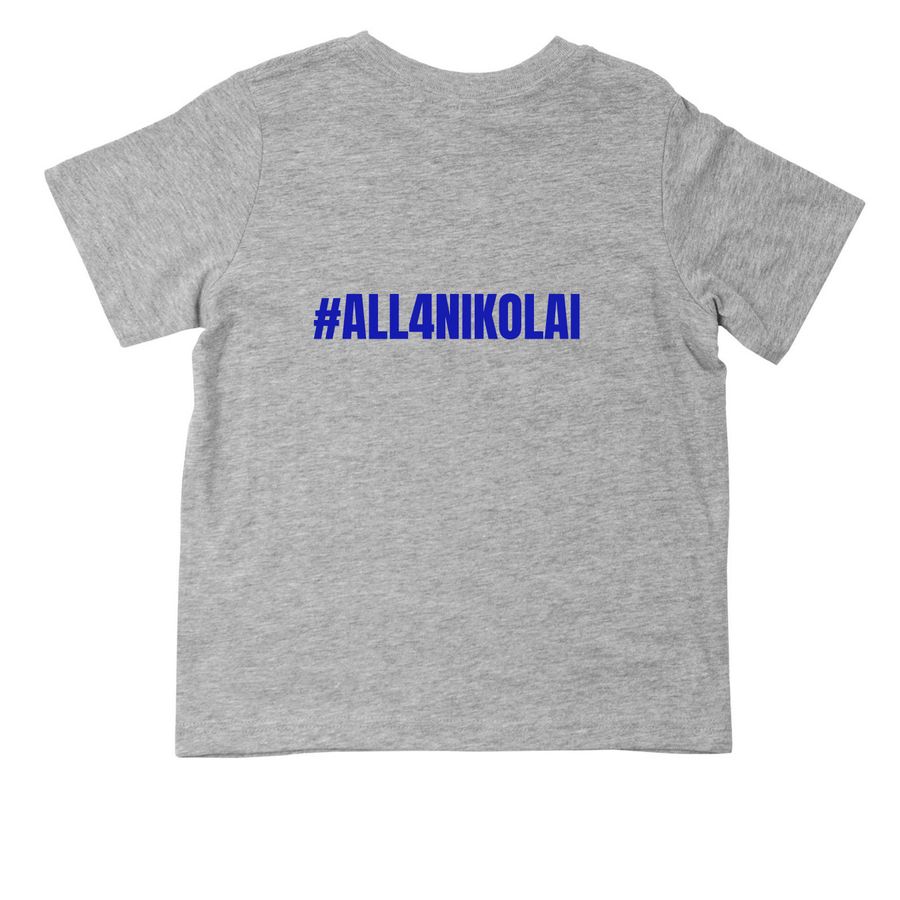 Chronicles of Nikolai, a Heather Toddler Tee (back-view)