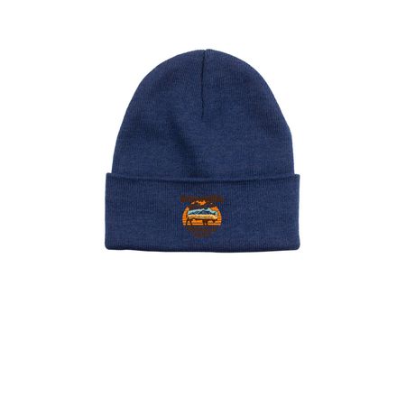 2026 Deltana Fair Beanie, a Azure Printed Base Camp Beanie