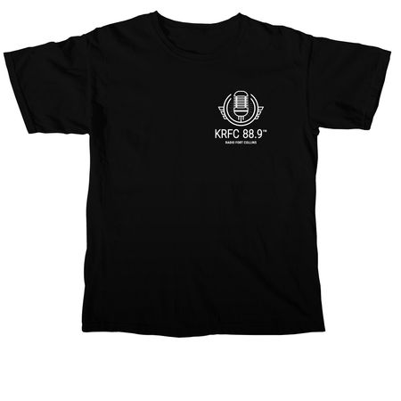 Shirts & Sweatshirts (White Logo), a Black Comfort Colors Unisex Tee