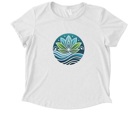 Love Is the Answer, a Bright White Allmade Eco Triblend Women?s Scoop Neck Tee
