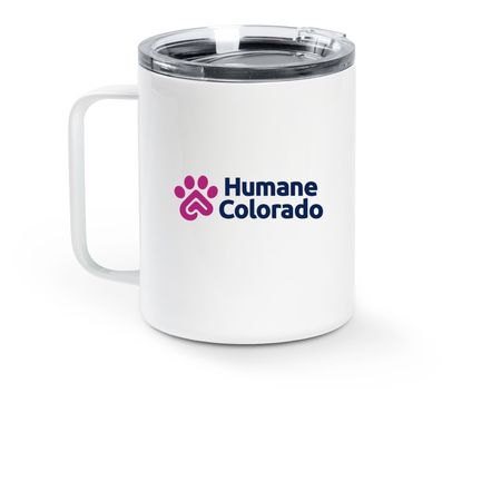 Mutts. All love!, a White Stainless Steel Travel Mug (back-view)