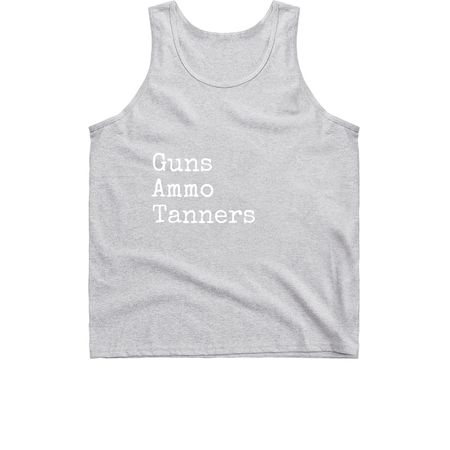 Guns.Ammo.Tanners., a Sport Grey Classic Unisex Tank Top