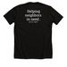 Southside Community Center T-shirt, a Solid Black Blend Premium Unisex Tee (back-view)