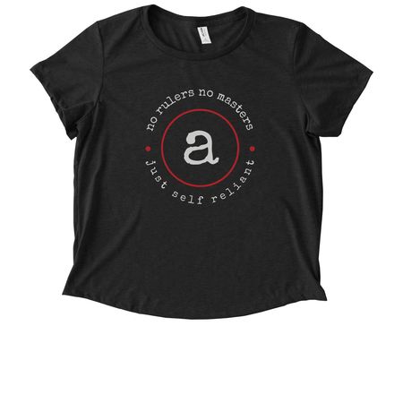 Modern anarchism, a Space Black Allmade Eco Triblend Women?s Scoop Neck Tee