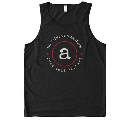 Modern anarchism, a Deep Black Allmade Eco Triblend Tank