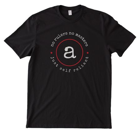 Modern anarchism, a Deep Black Allmade Heavyweight Recycled Cotton Tee