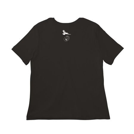 CARPE&nbsp; TRAIL LADIES TEE, a Black Women?s Relaxed Cotton Tee (back-view)