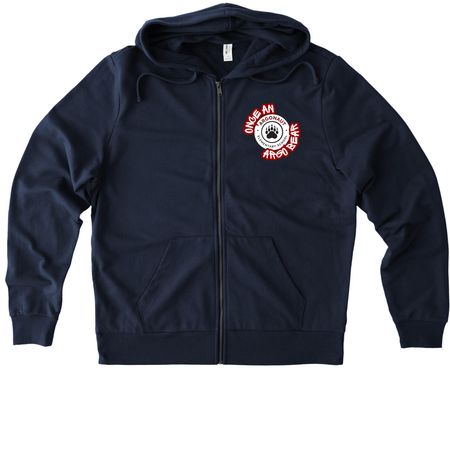 Spirit Wear 2026-27, a Night Sky Navy Allmade Organic French Terry Zip Up Hoodie