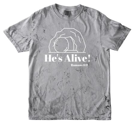 Romans 6:9, a Smoke Comfort Colors Colorblast Tee