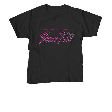 ShredFest 2026 - Black / Pink / Grey, a Black Youth Unisex Tee