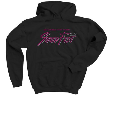 ShredFest 2026 - Black / Pink / Grey, a Black Youth Pullover Hoodie