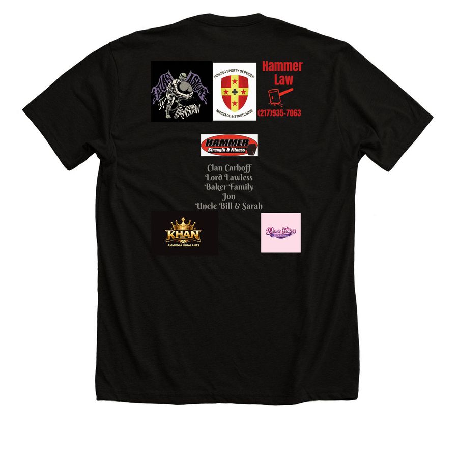 Tank "We Believe"&nbsp;, a Solid Black Blend Premium Unisex Tee (back-view)