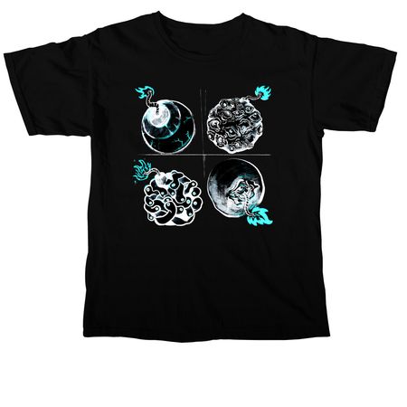 "FIREBALL" Photo Negative Edition, a Black Comfort Colors Unisex Tee