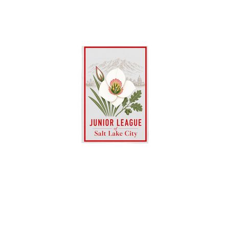 JLSLC Sego Lily Line Garden Flag, a White 12" x 18" Yard Flag