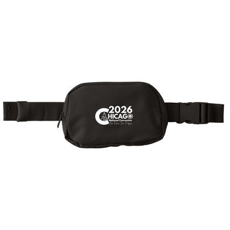 Chicago Hip Pouch, a Deep Black Matte Hip Pack