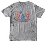 Grilling on the Beach - Lobsters, a Smoke Comfort Colors Colorblast Tee (back-view)