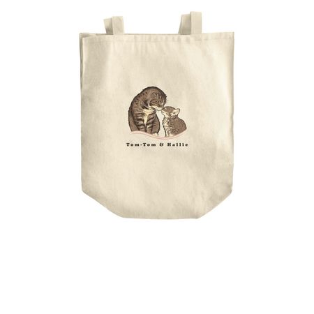 Tom-Tom & Hallie Tote Bags, a Natural Over-the-Shoulder Shopping Tote Bag