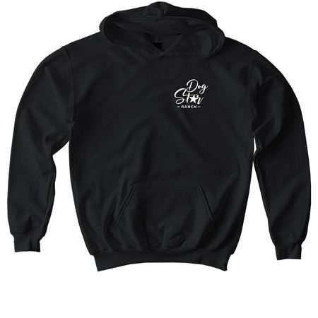 Dog Star Ranch Water Feature, a Black Softstyle Youth Pullover Hoodie