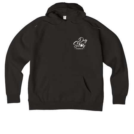 Dog Star Ranch Water Feature, a Deep Black Allmade Organic CVC Pullover Hoodie