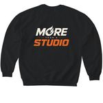 Catalyst ? More Than a Studio, a Black Softstyle Crewneck Sweatshirt (back-view)