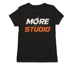 Catalyst ? More Than a Studio, a Deep Black Allmade Eco Triblend Women?s Tee (back-view)