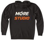 Catalyst ? More Than a Studio, a Black Heavyweight Zip Up Hoodie (back-view)