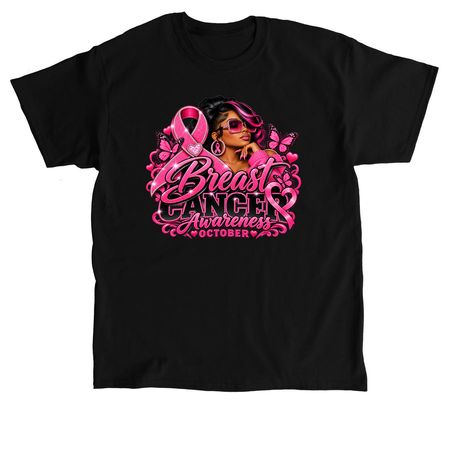 Breast Cancer Awareness 2, a Black Classic Unisex Tee