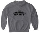 Life of a Skater, a Charcoal Gildan Softstyle Pullover Hoodie (back-view)