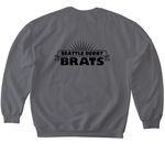 Life of a Skater, a Charcoal Softstyle Crewneck Sweatshirt (back-view)