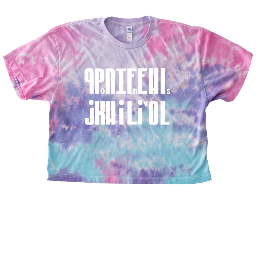Grateful modular bright, a Cotton Candy Women's Tie Dye Cropped Tee