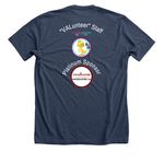 MAVO VALunteer shirt&nbsp;, a Heather Navy Premium Unisex Tee (back-view)