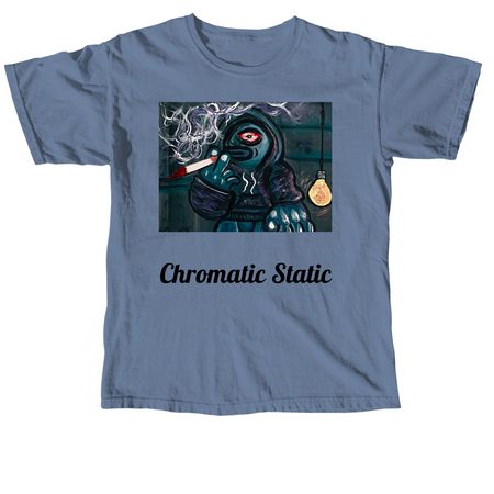 Chromatic Static, a Blue Jean Comfort Colors Unisex Tee