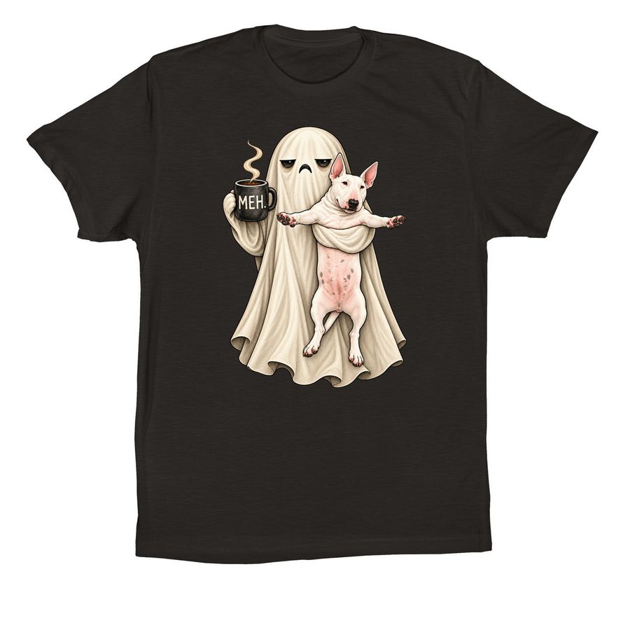 Meh Ghost Short Sleeve, a Black Premium Cotton Tee