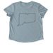 SGA, a I Like You Blue Allmade Eco Triblend Women?s Scoop Neck Tee (back-view)