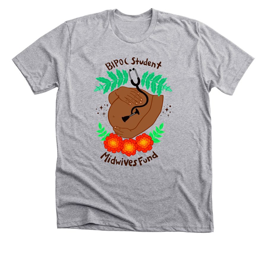 Support Students and Look Even Cuter!, a Athletic Heather Premium Unisex Tee