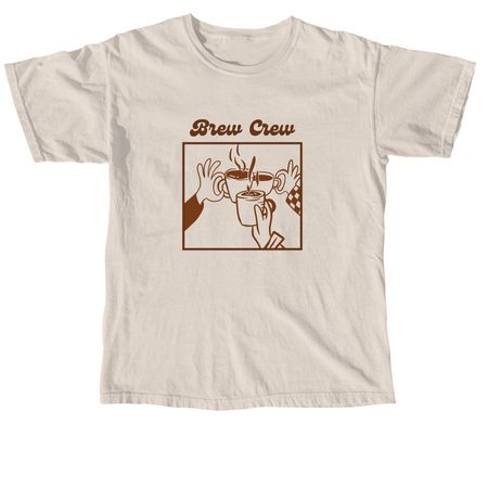 Brew Crew Cheers, a Ivory Comfort Colors Unisex Tee