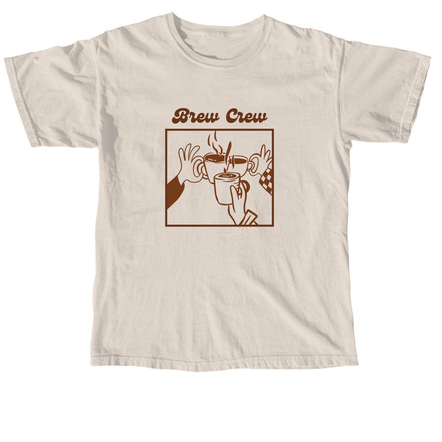 Brew Crew Cheers, a Ivory Comfort Colors Unisex Tee