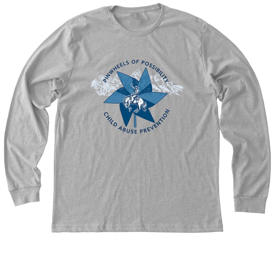 Wyoming Children's Trust Fund & PCA Wyoming, a Athletic Heather Premium Long Sleeve Tee
