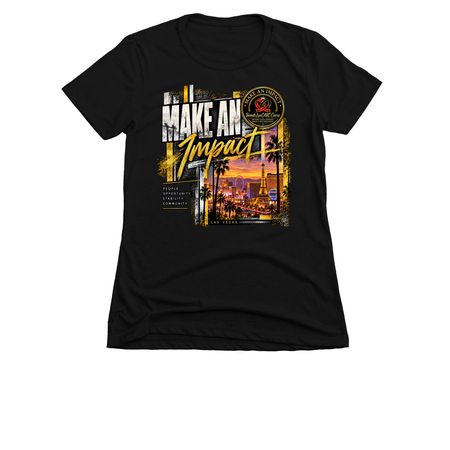 Make an Impact | Las Vegas Edition, a Black Women's Slim Fit Tee
