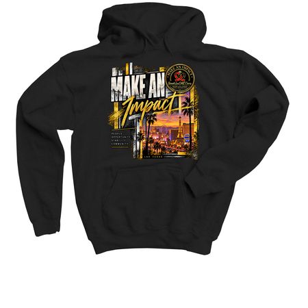 Make an Impact | Las Vegas Edition, a Black Youth Pullover Hoodie