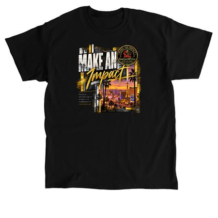 Make an Impact | Las Vegas Edition, a Black Classic Unisex Tee