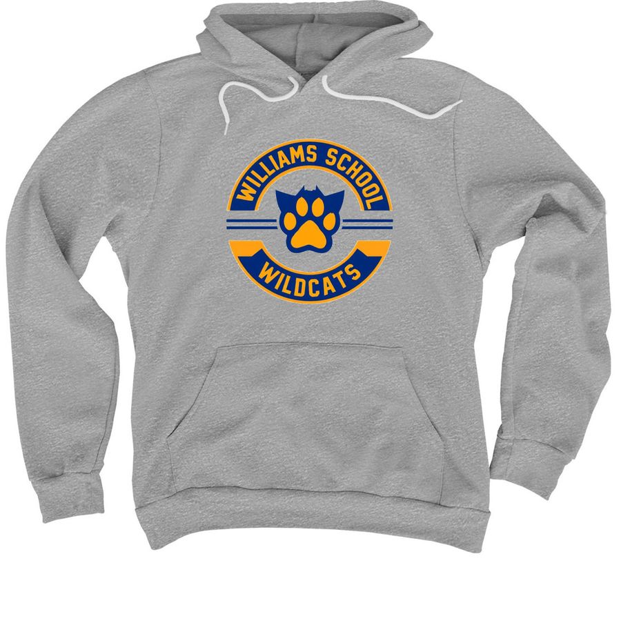Williams School Wildcats, a Athletic Heather Premium Pullover Hoodie