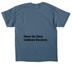 2nd Act, a Indigo Blue Classic Unisex Tee (back-view)