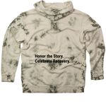 2nd Act, a Olive Tie Dyed Pullover Hoodie (back-view)