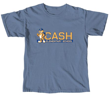 Cash Elementary Spiritwear, a Blue Jean Comfort Colors Unisex Tee