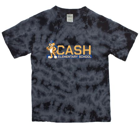 Cash Elementary Spiritwear, a Black Youth Crystal Tie Dye Tee