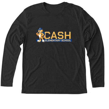 Cash Elementary Spiritwear, a Vintage Black Triblend Long Sleeve Tee